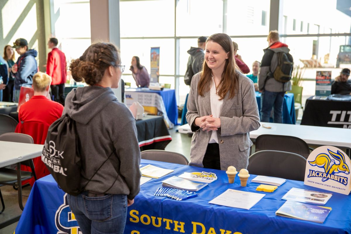 South Dakota SkillsUSA students competing in skilled trades and leadership contests at the State Leadership & Skills Conference in Watertown, SD (photo 1)